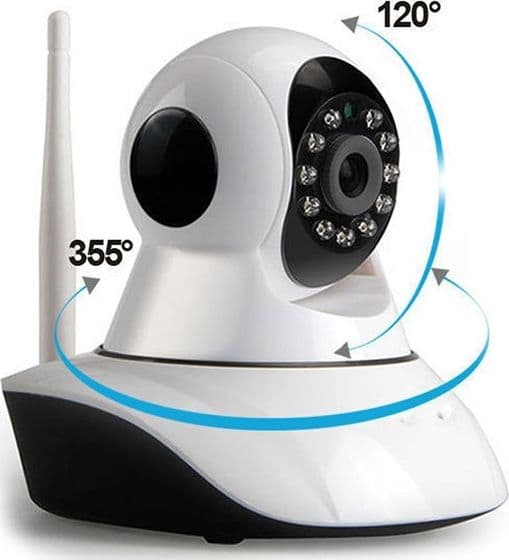 IP CAMERA TELECAMERA 355° HD WIRELESS WIFI NO DNS MOTION SD VIDEOSORVEGLIANZA - 3
