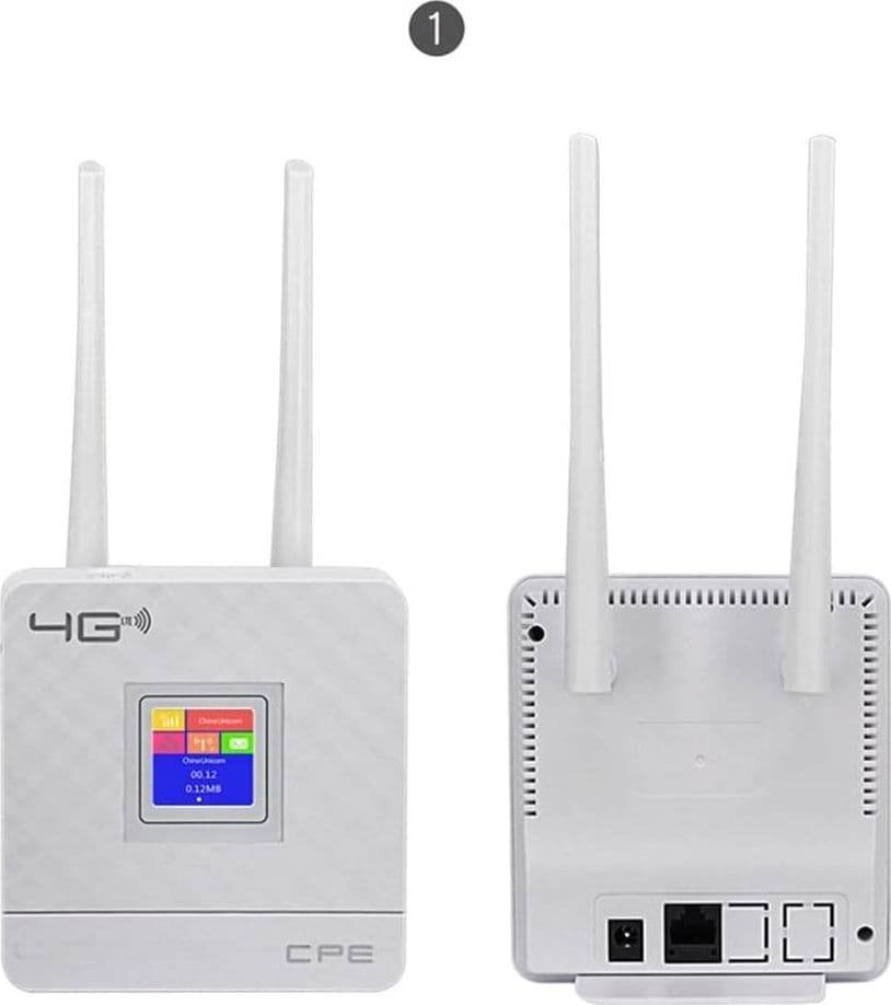 MODEM ROUTER PER SIM 4G LTE WIFI HOTSPOT DOPPIA ANTENNA PORTA LAN UNIVERSALE CPE - 11