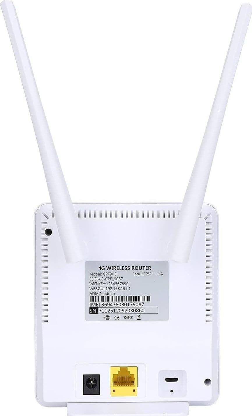 MODEM ROUTER PER SIM 4G LTE WIFI HOTSPOT DOPPIA ANTENNA PORTA LAN UNIVERSALE CPE - 17