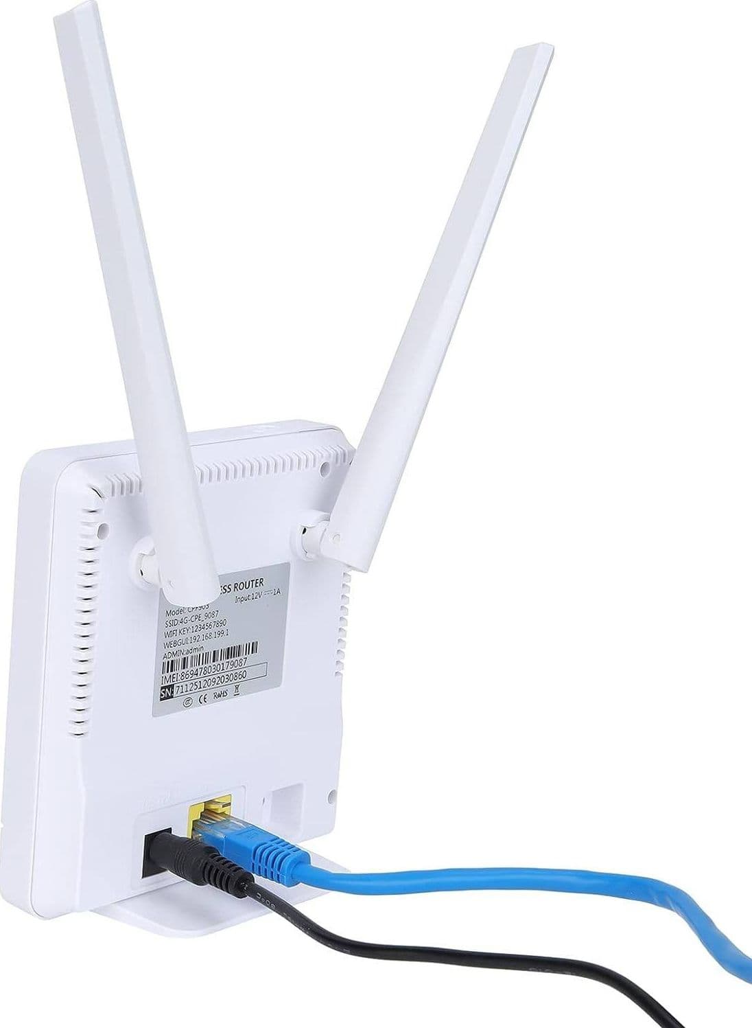MODEM ROUTER PER SIM 4G LTE WIFI HOTSPOT DOPPIA ANTENNA PORTA LAN UNIVERSALE CPE - 5
