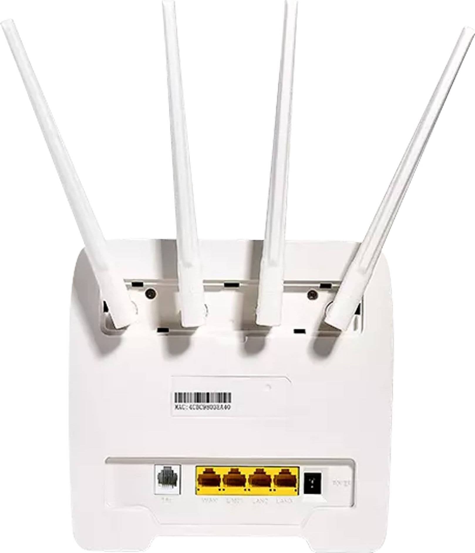 MODEM ROUTER WIRELESS VOLTE 4G LTE HOTSPOT SIM 4 ANTENNE PORTA LAN CPE 300MBPS - 2