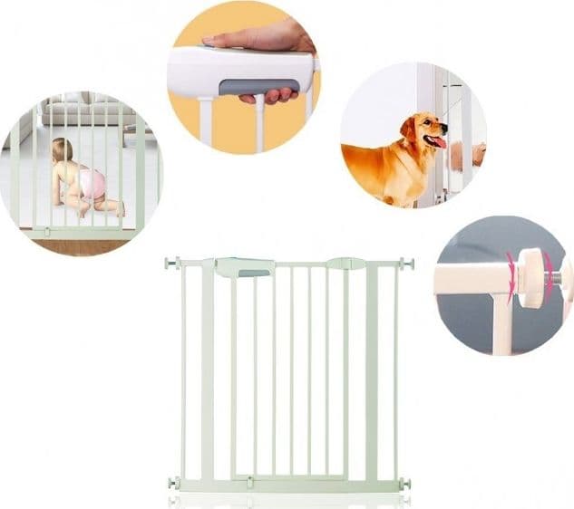 CANCELLO CON BLOCCAGGIO A PRESSIONE PER BAMBINI E ANIMALI DOMESTICI - 3