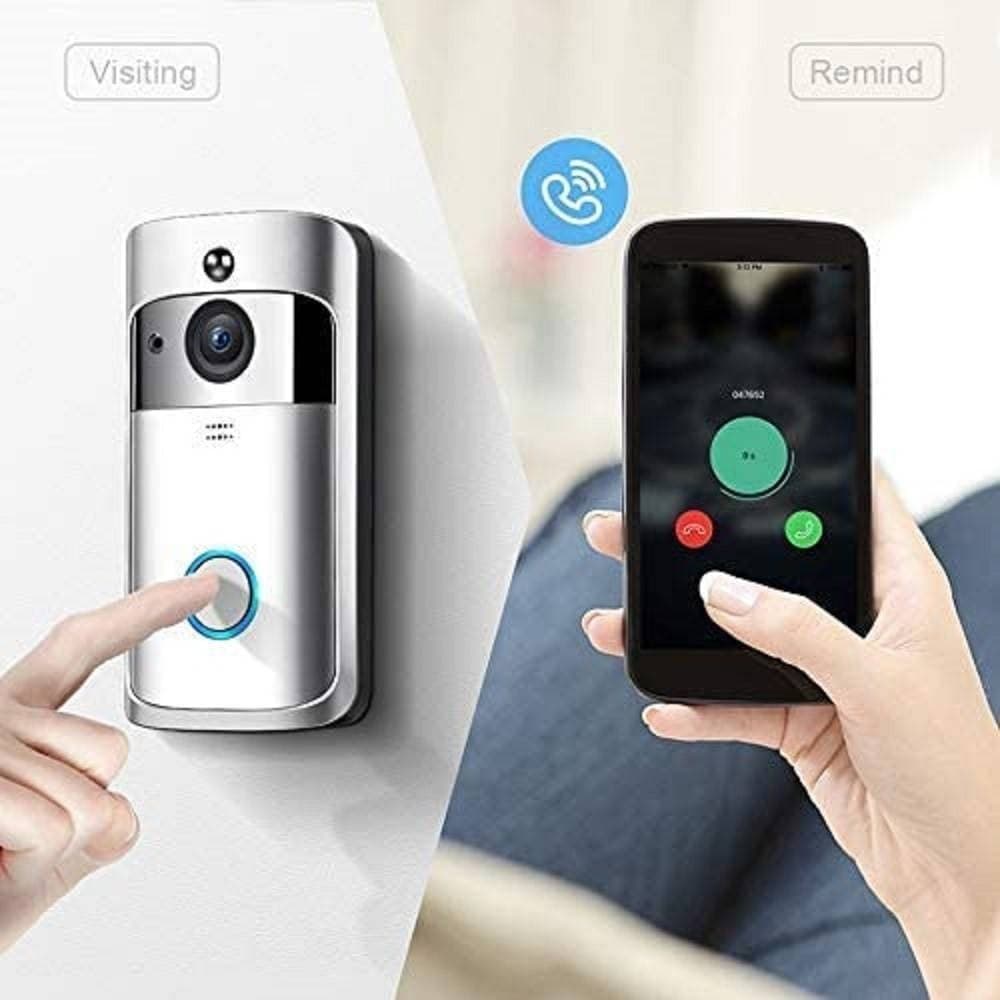 CAMPANELLO VIDEOCITOFONO WIFI SICUREZZA CASA ALLARME PORTA CON SENSORE MOVIMENTO - 4