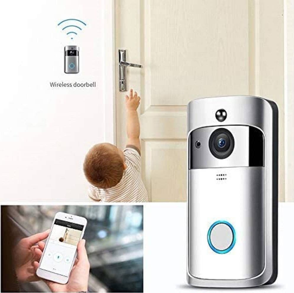 CAMPANELLO VIDEOCITOFONO WIFI SICUREZZA CASA ALLARME PORTA CON SENSORE MOVIMENTO - 7