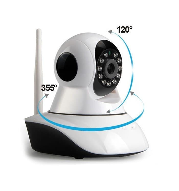 TELECAMERA IP CAMERA HD 720P WIRELESS LED IR LAN MOTORIZZATA WIFI RETE INTERNET - 8