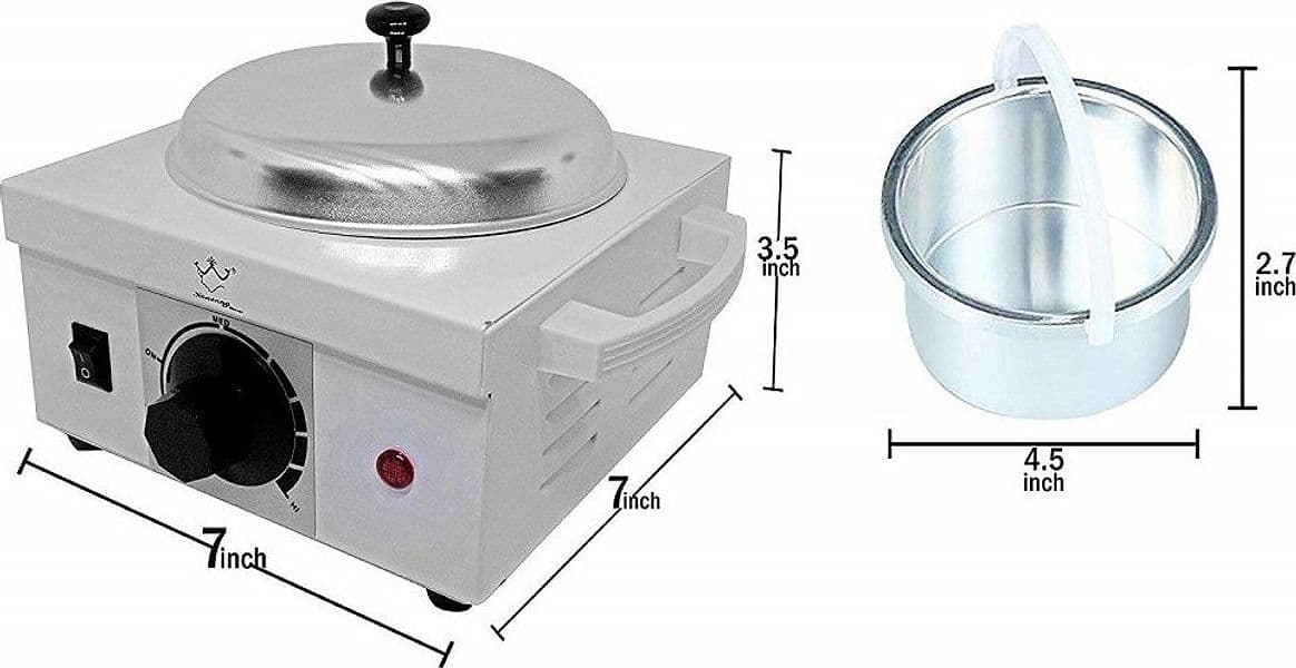 SCALDACERA SCALDA CERA PROFESSIONALE ELETTRICO 500 ML TERMOSTATO 100 WATT - 5
