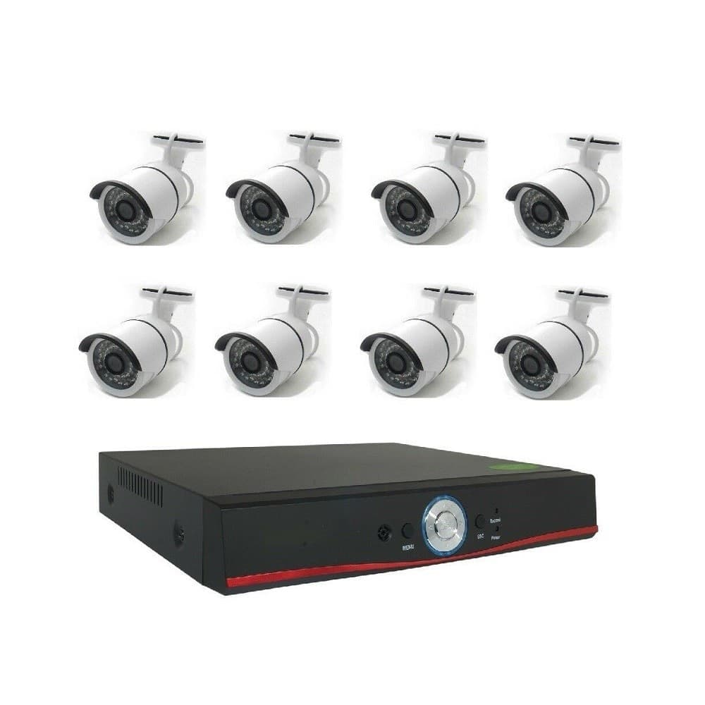 KIT VIDEOSORVEGLIANZA AHD 1080P ONVIF 4 8 CH CANALI 3MP 3.6MM VGA HDMI LAN TP-01 - 4