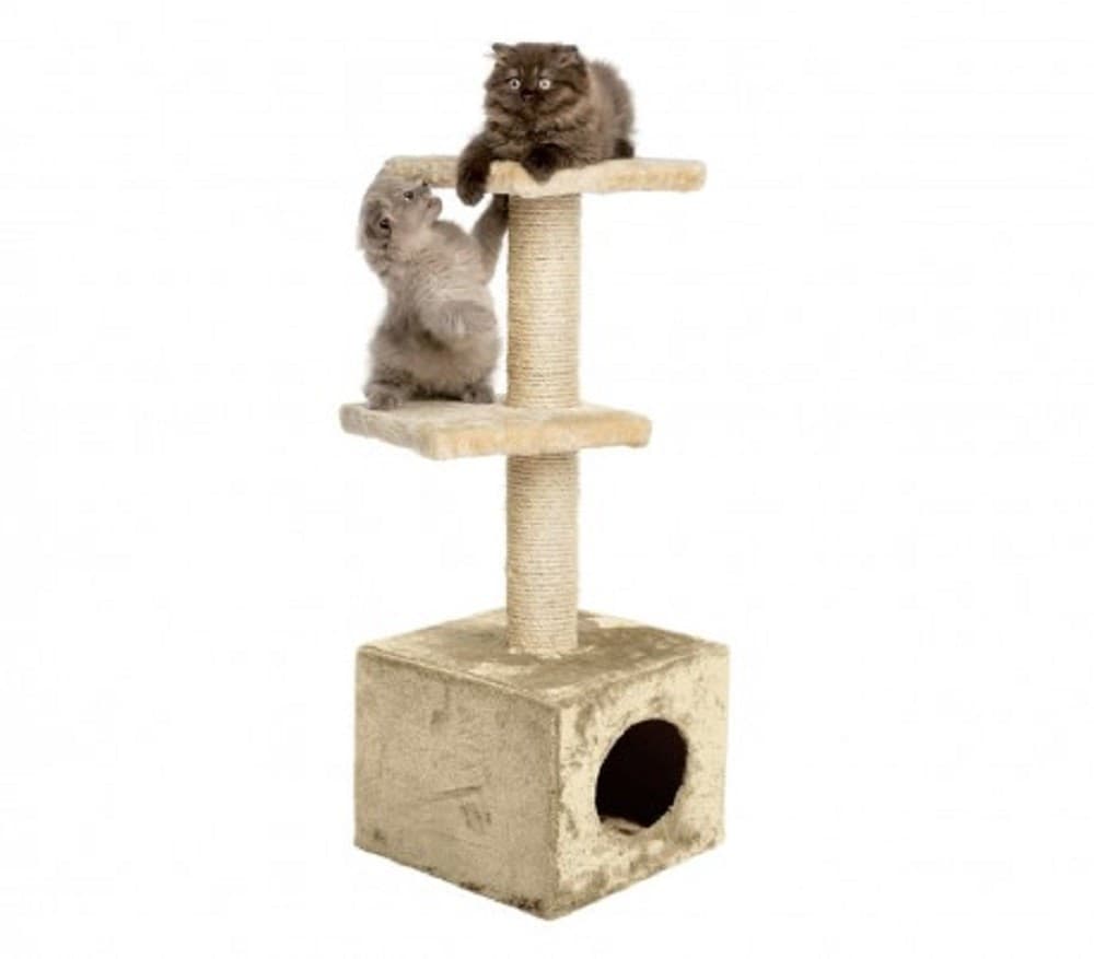 CUCCIA CON TIRAGRAFFI PER GATTI GATTO CON COLONNA IN SISAL E DUE RIPIANI - 4