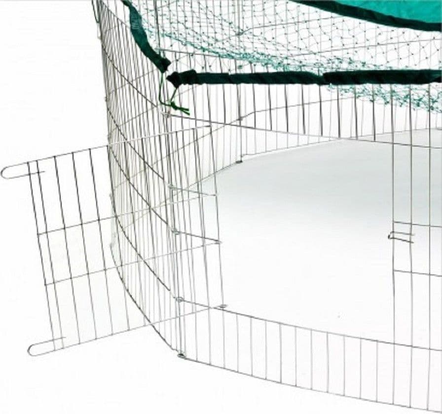 RECINTO OTTAGONALE DA ESTERNO PER ANIMALI PICCOLA TAGLIA CON PARASOLE - 3