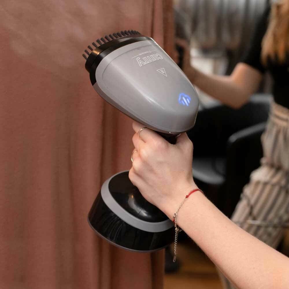 FERRO DA STIRO STIRATRICE A VAPORE VERTICALE 1100W PORTATILE VIAGGIO CAMPEGGIO - 2