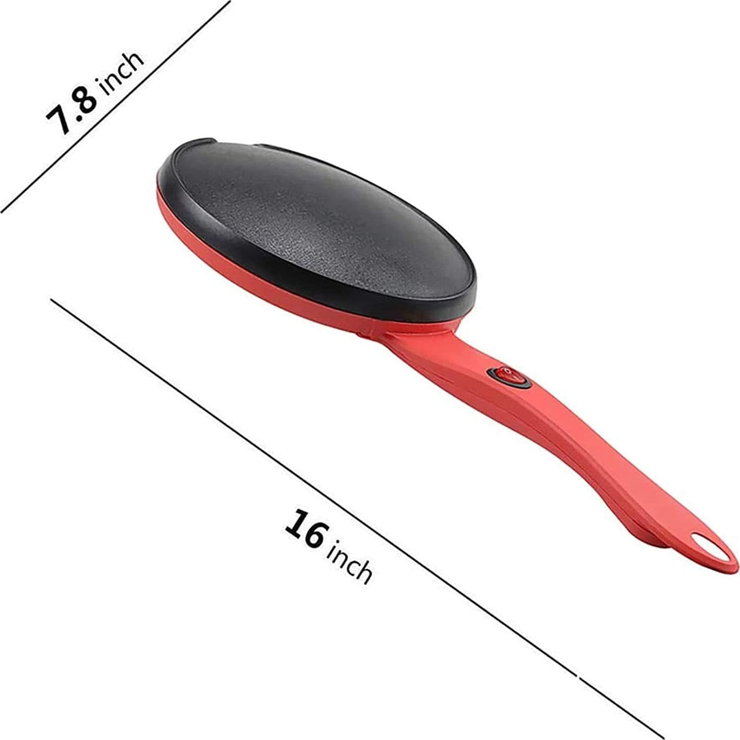 CREPIERA MACCHINA PER CREPES 600 WATT CON MANICO PIASTRA 20 CM ANTIADERENTE - 5