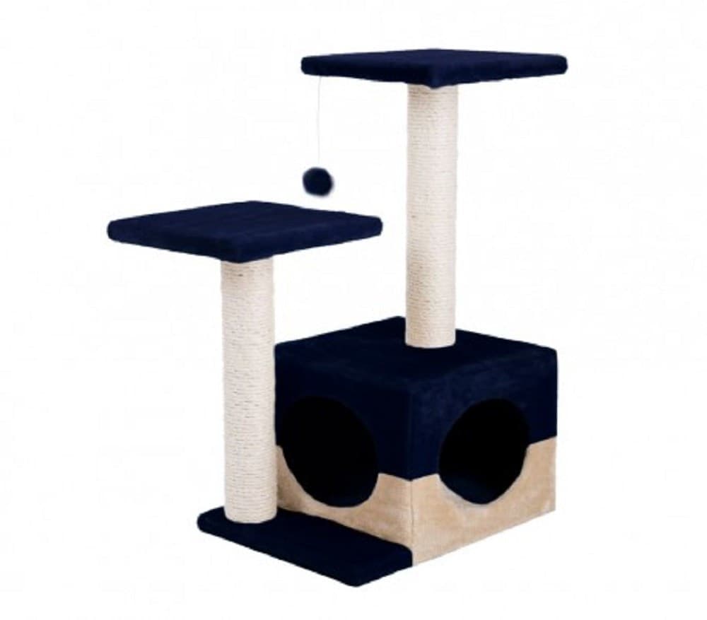 CUCCIA CON TIRAGRAFFI PER GATTO GATTI CON COLONNE IN SISAL E DUE RIPIANI - 3