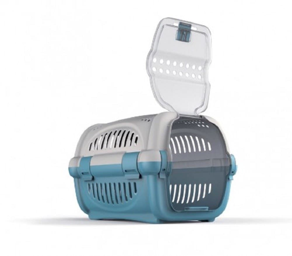 TRASPORTINO IN PLASTICA MODELLO RHINO PER CANI E GATTI DA VIAGGIO 51x34,5x33 CM - 3