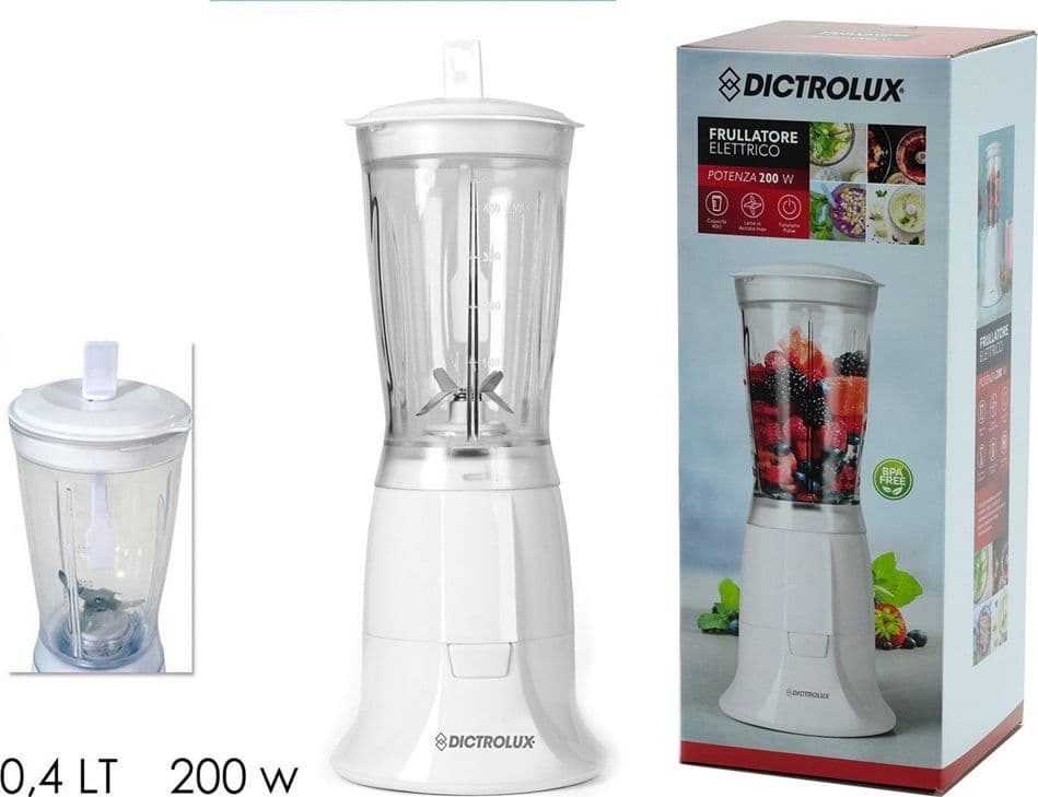FRULLATORE ELETTRICO LAME ACCIAIO INOSSIDABILE CARAFFA 400 ML 200W MACINA CAFFè - 2
