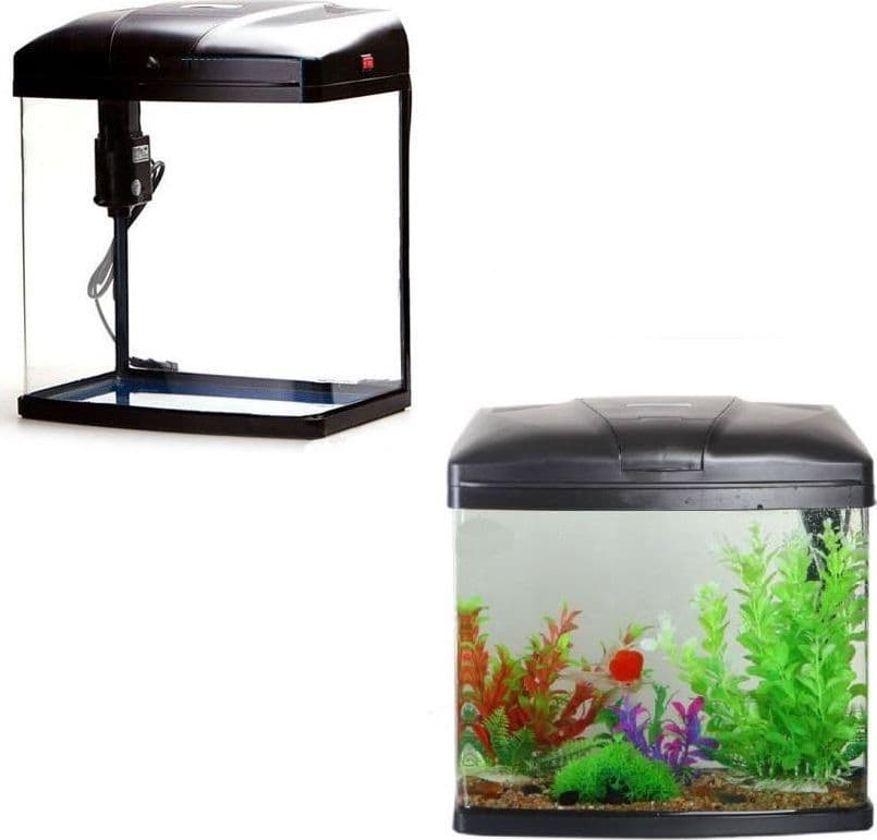 ACQUARIO 9 LITRI T240F SISTEMA FILTRAGGIO ILLUMINAZIONE 27X19.5X31 CM 5W 300L/H