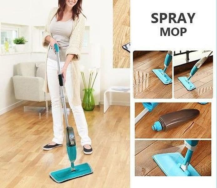 SCOPA SPRAY MOP LAVA ASCIUGA PAVIMENTI LEGGERA CERAMICA MARMO PARQUET HEALTHY - 5