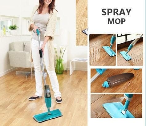 SCOPA SPRAY MOP LAVA ASCIUGA PAVIMENTI LEGGERA CERAMICA MARMO PARQUET HEALTHY - 5