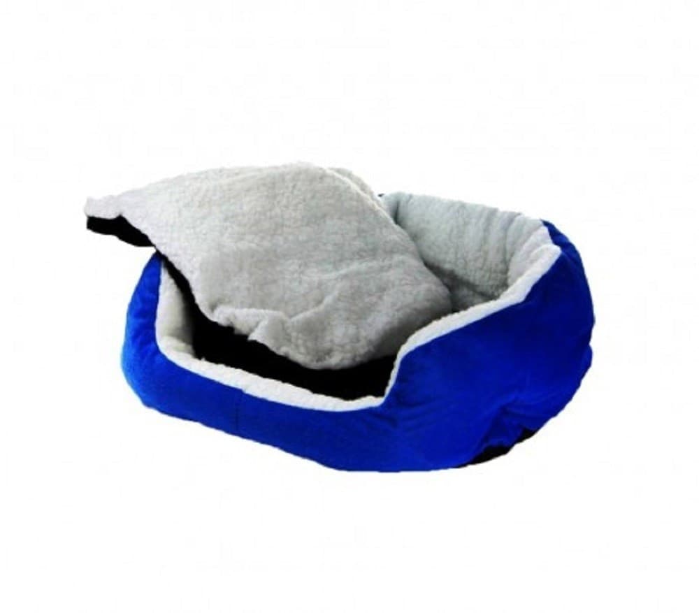 CUCCIA MORBIDA PER CANI E GATTI INVERNO CALDO IN PILE 42X30X15CM CON CUSCINO - 4