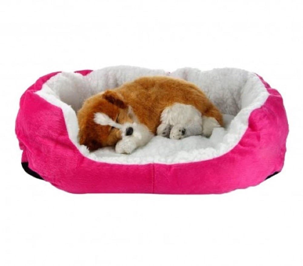 CUCCIA MORBIDA PER CANI E GATTI INVERNO CALDO IN PILE 42X30X15CM CON CUSCINO - 9