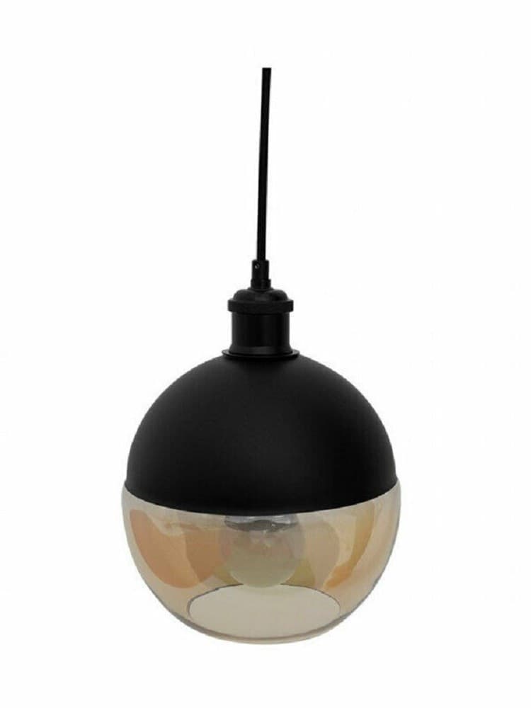 LAMPADARIO A SOSPENSIONE VINTAGE DA SOFFITTO ATTACCO E27 EFFETTO AMBRATO LP-12N - 2