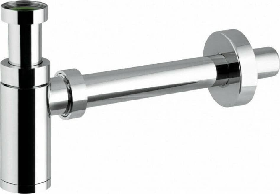 SIFONE A BOTTIGLIA LAVANDINO SCARICO 1" 1/4 LAVABO CROMATO CON ROSONE ART.69374 - 3