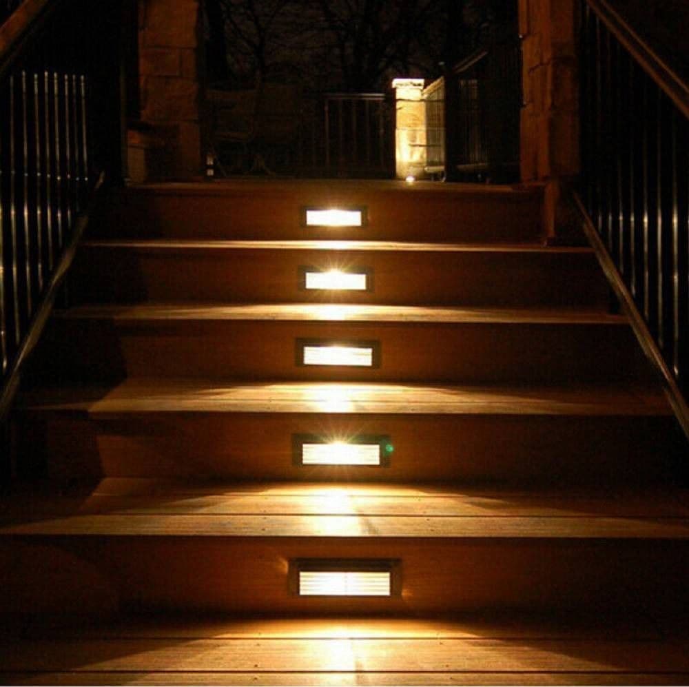 FARETTO SEGNAPASSO DA INCASSO PER ESTERNO IP65 CON ATTACCO E27 LED RETTANGOLARE - 4