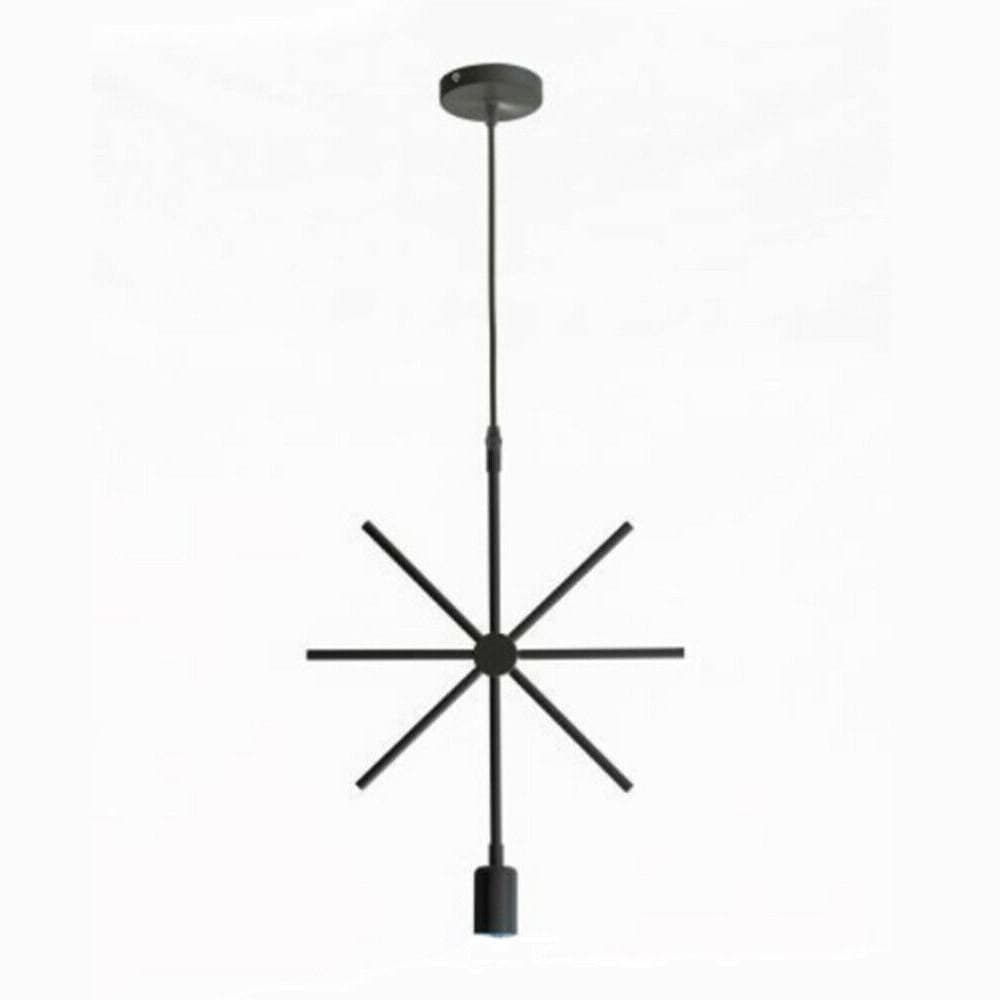 LAMPADA A SOSPENSIONE MODERNA A STELLA PER LAMPADINE E27 PORTALAMPADA B35-X - 3