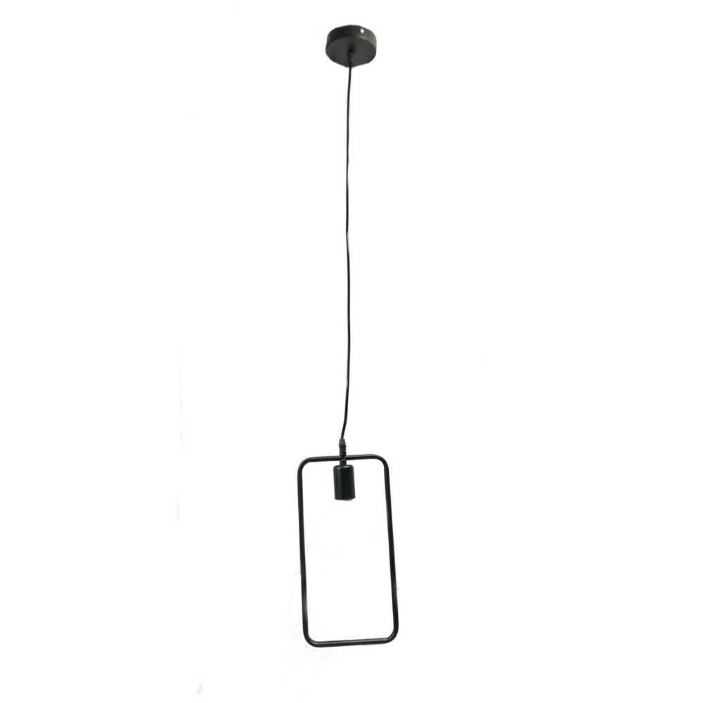 LAMPADARIO SOFFITTO A SOSPENSIONE RETTANGOLARE LAMPADA MODERNA ATTACCO E27 B35-Q - 4