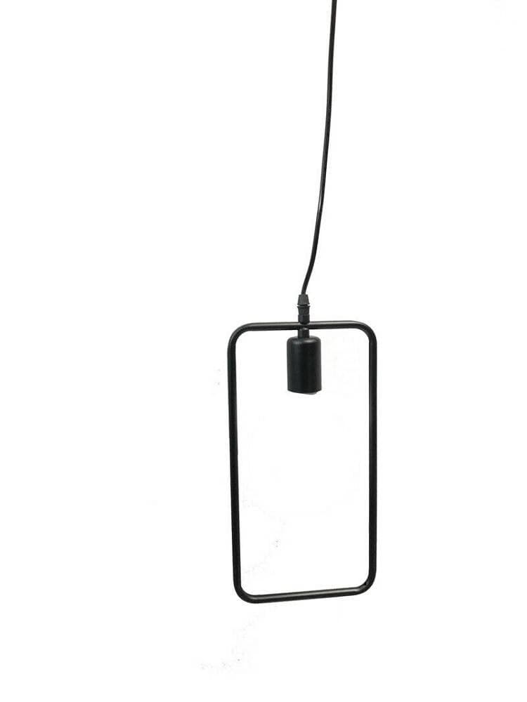 LAMPADARIO SOFFITTO A SOSPENSIONE RETTANGOLARE LAMPADA MODERNA ATTACCO E27 B35-Q - 5
