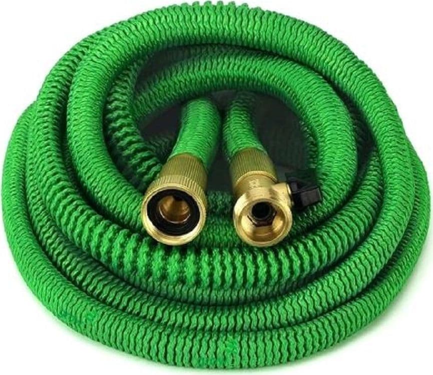 TUBO ESTENSIBILE FLESSIBILE IRRIGAZIONE GIARDINO MULTIGETTO PISTOLA 12 METRI - 2