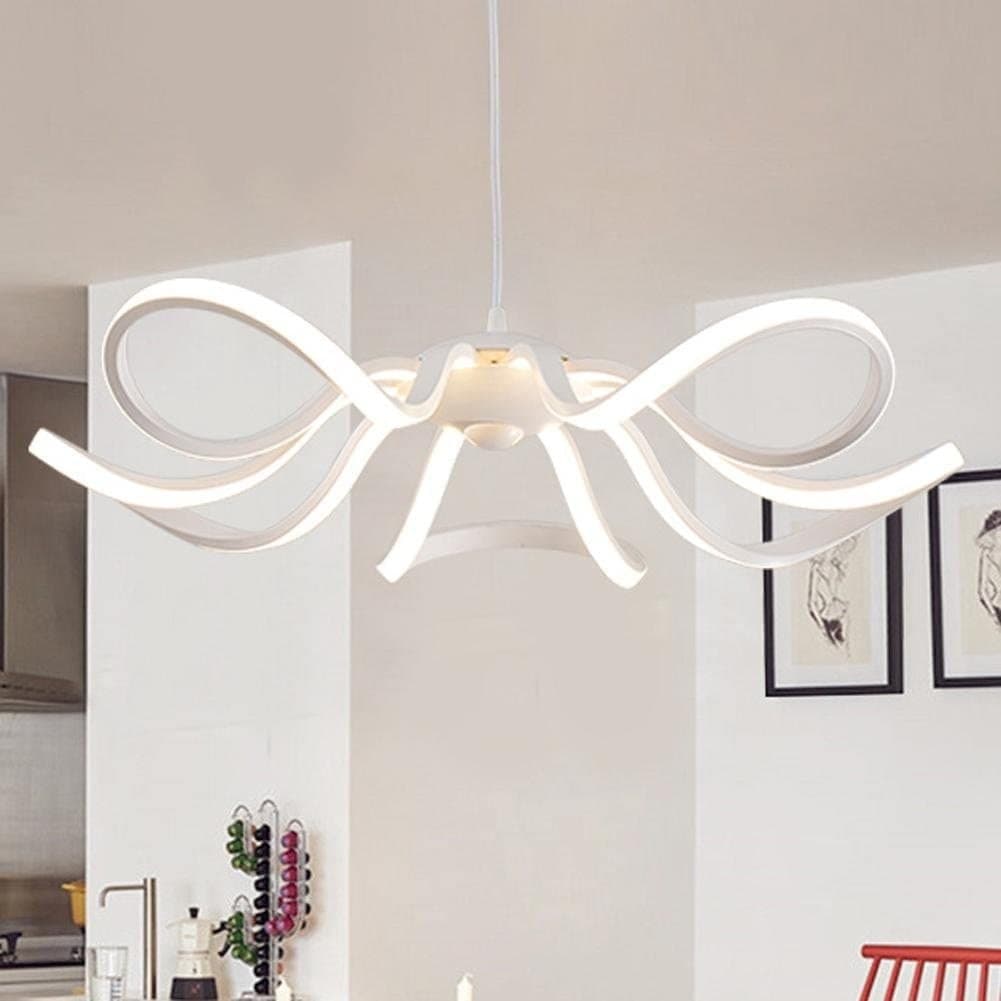 LAMPADARIO SOFFITTO LED 45W FIORE MODERNO LAMPADA LUCE FREDDA CALDA NATURALE B38 - 8