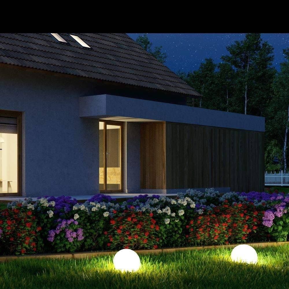 SFERA LUMINOSA 41CM MULTICOLOR LED RGB 3W RICARICABILE TELECOMANDO IP67 VT-7807 - 5