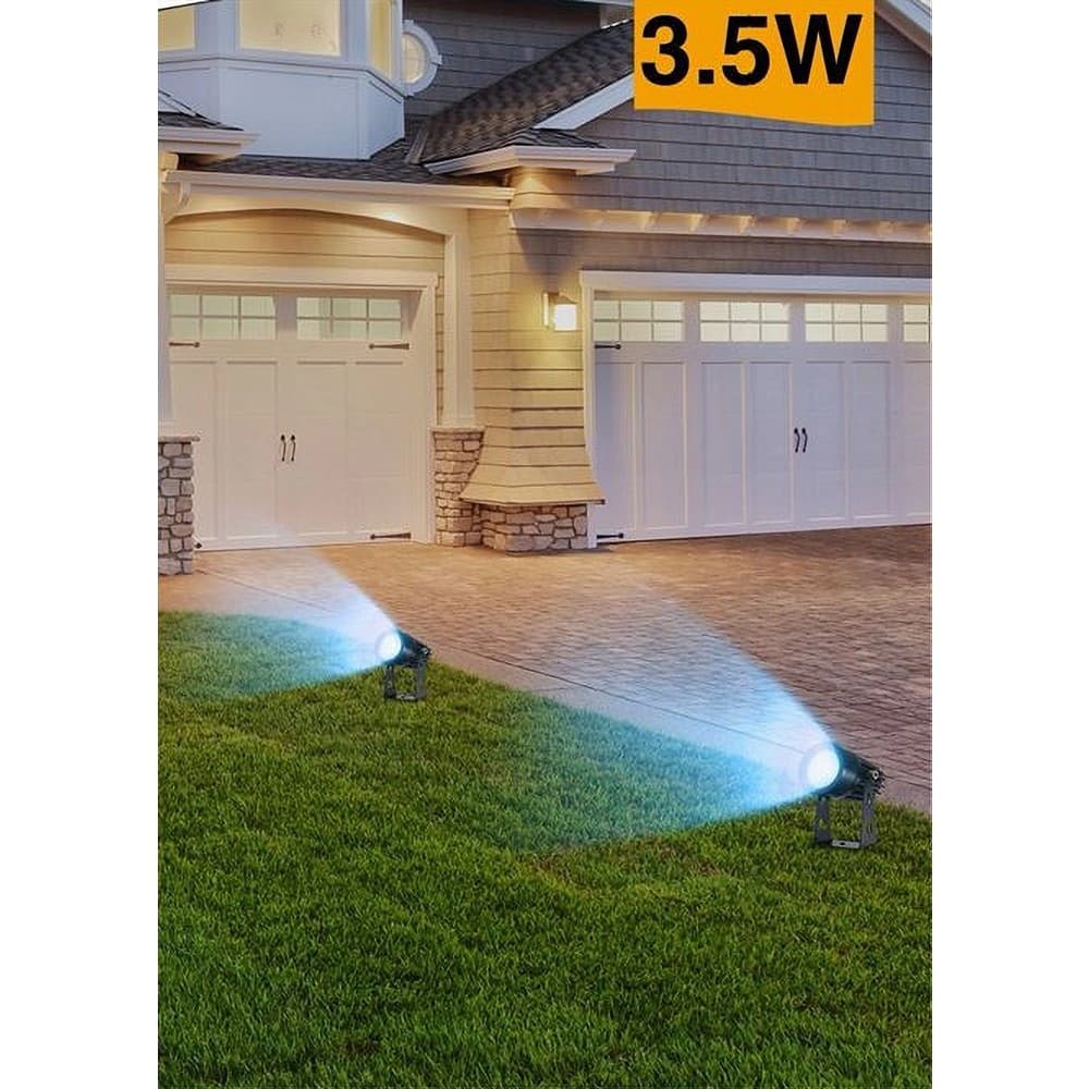 FARETTO LED 3,5 W NERO ES38 STAFFA ORIENTABILE ESTERNO VARIE TONALITA' LUCE IP65 - 9