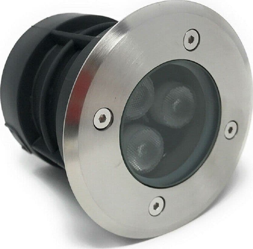 FARETTO CALPESTABILE INCASSO SEGNAPASSO LED 3 W LUCE 6500K 3000K 4000K ES08-3 - 2