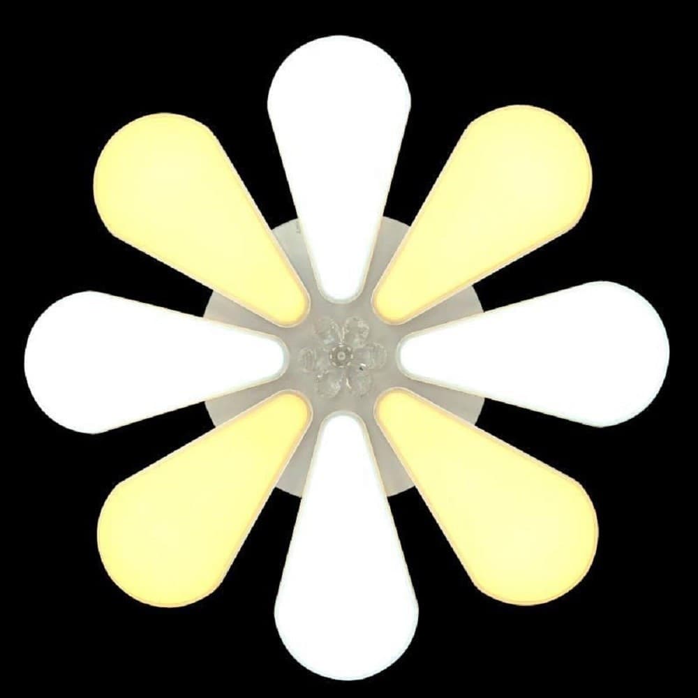 LAMPADARIO A FORMA DI FIORE MODERNO 80 WATT DOPPIA ILLUMINAZIONE PLAFONIERA C10 - 4
