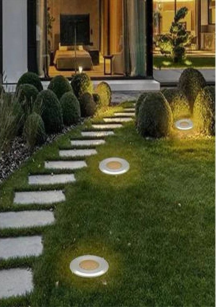 FARETTO INCASSO SEGNAPASSO 12V 1 WATT LUCE 6500K 3000K 4000K VERDE BLU IP68 ES41 - 5