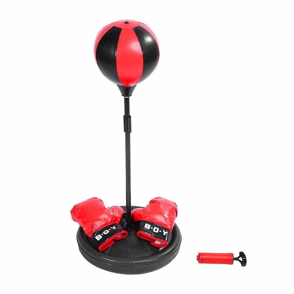 PUNCHBALL SPEED BALL PER BAMBINI ASTA REGOLABILE PALLA PUNCH BOXE SUPPORTO MOLLA - 3