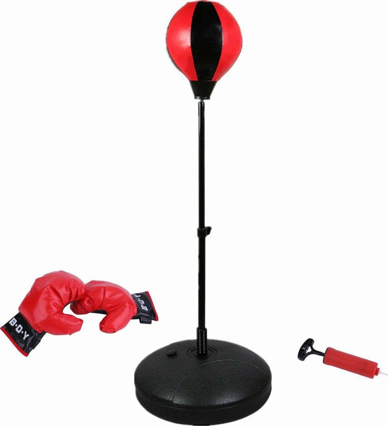 PUNCHBALL SPEED BALL PER BAMBINI ASTA REGOLABILE PALLA PUNCH BOXE SUPPORTO MOLLA - 4