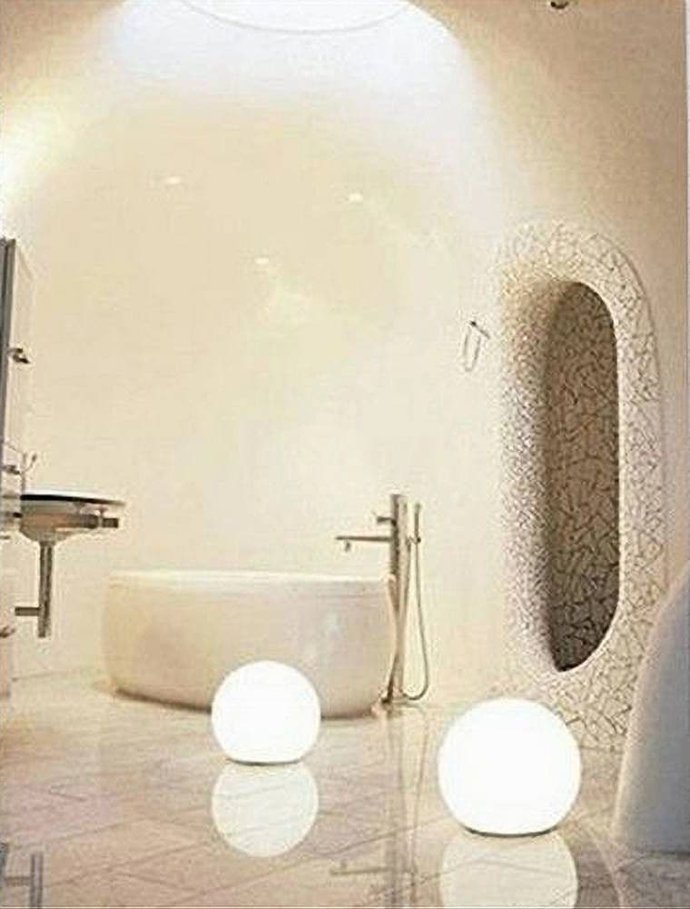 LAMPADA A SFERA TERRA ESTERNO ILLUMINAZIONE GIARDINO LUCE A PALLA IP65 ES50-500 - 4