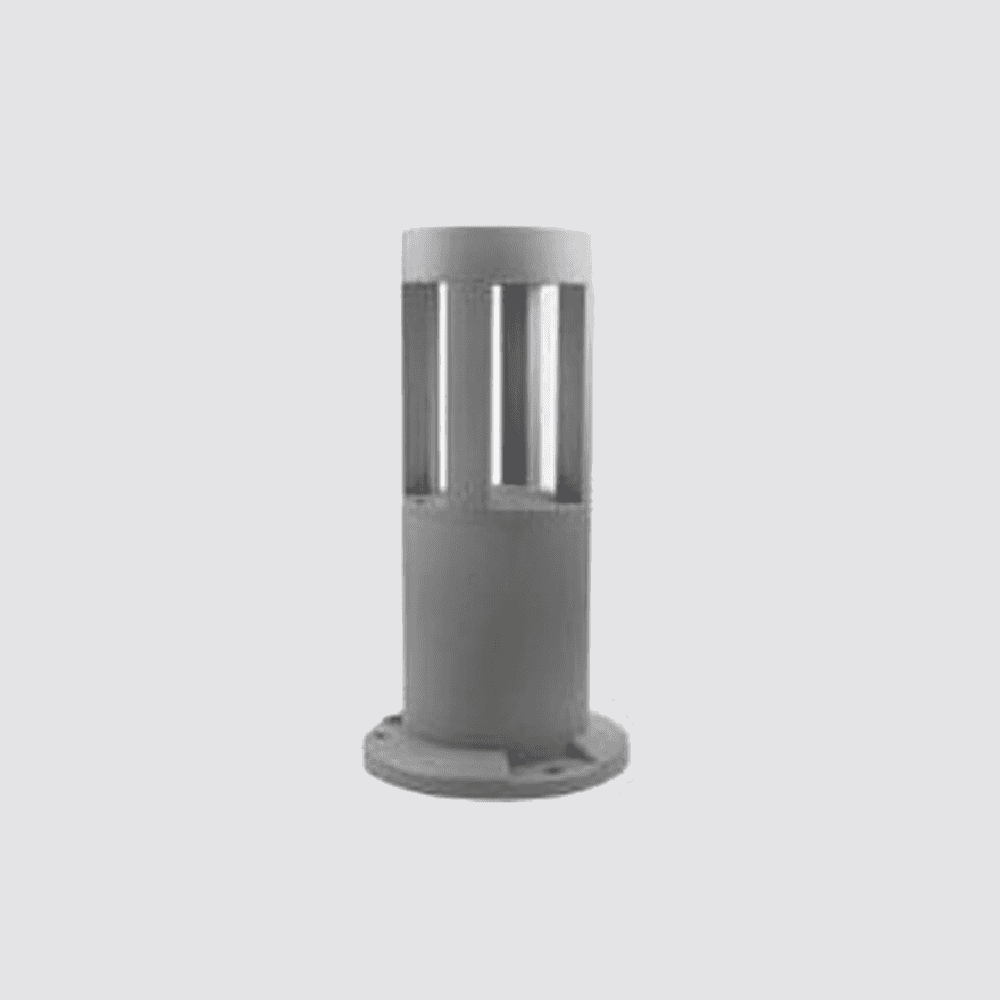 LAMPADA DA TERRA SEGNAPASSO GRIGIO DA GIARDINO IP65 IN ALLUMINIO VETRO 12W ES59 - 5