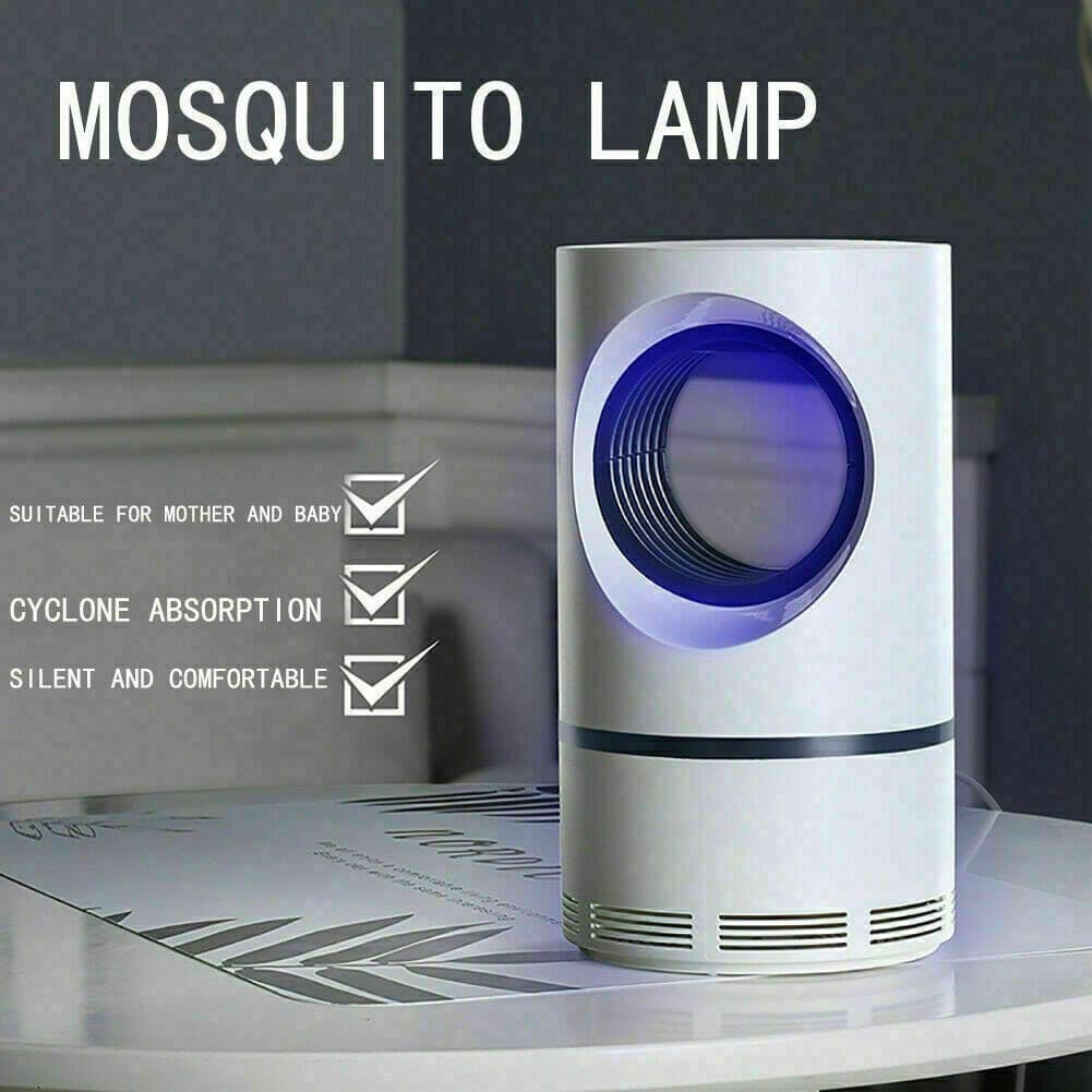 LAMPADA ANTI ZANZARE INSETTI MOSCHE ZANZARIERA ELETTRICA USB LED ASPIRATORE FAN - 3