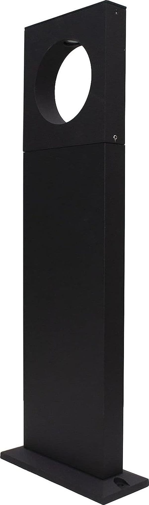 LAMPADA PALO DA GIARDINO A LED CERCHIO 50 CM 12 W NERO LUCE 6500K 4000K 3000K ES60 - 4