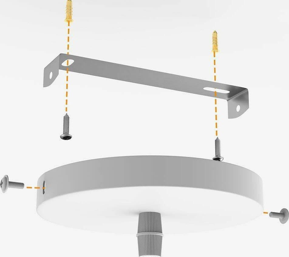 LAMPADARIO LAMPADA SOSPENSIONE CUBO 23CM DESIGN MODERNO PARALUME METALLO BIANCO - 5
