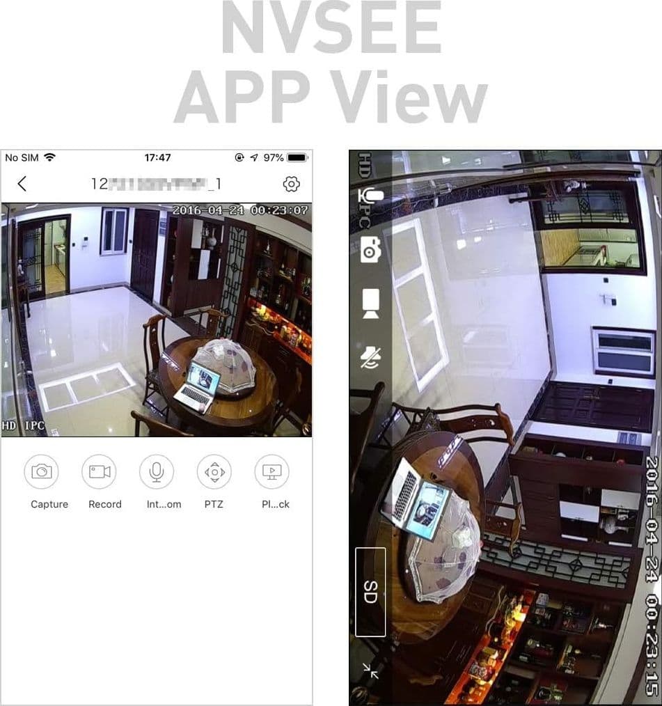 TELECAMERA AHD 360 GRADI FYSH EYE TELECAMERE ALTA DEFINIZIONE AMPIA VISIONE - 6