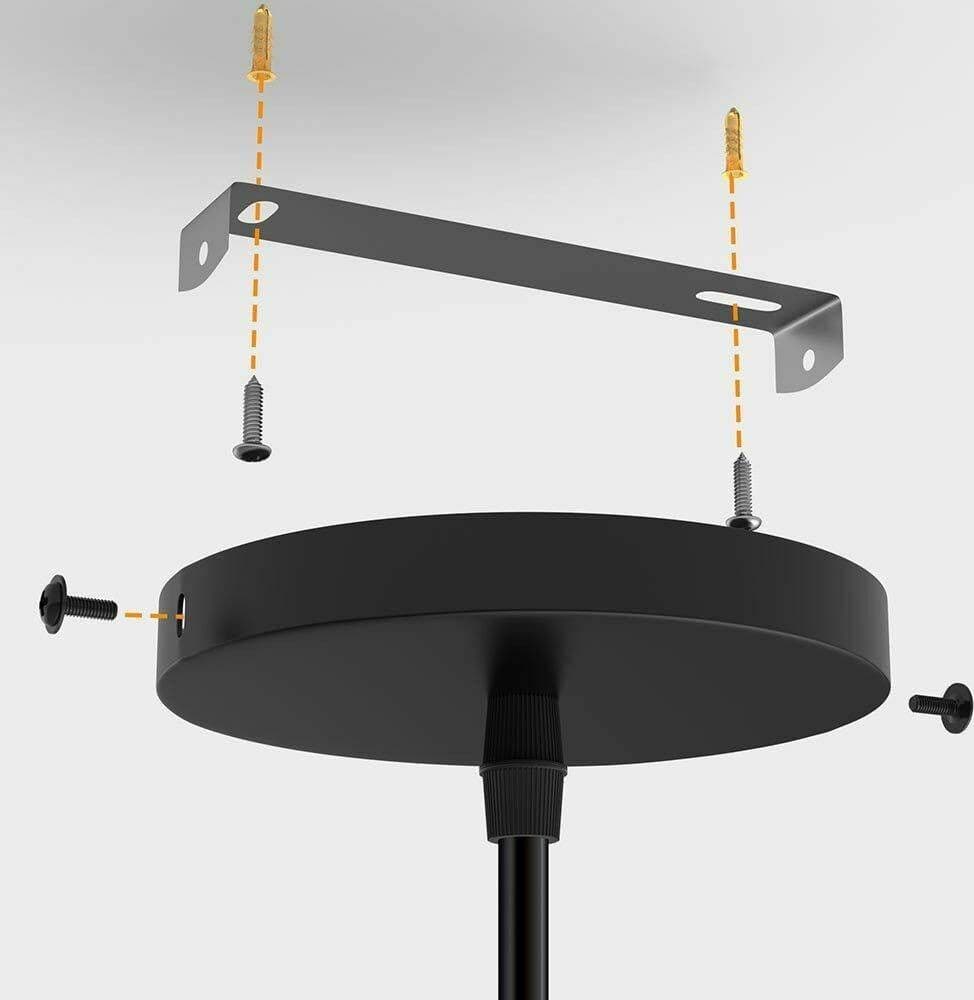 LAMPADARIO LAMPADA SOSPENSIONE CUBO 18CM DESIGN MODERNO PARALUME METALLO NERO - 5