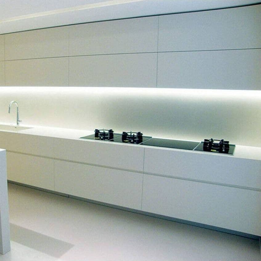 PLAFONIERA LED NEON T5 SOTTOPENSILE VETRO TRASPARENTE 18 WATT 90 CM - 3