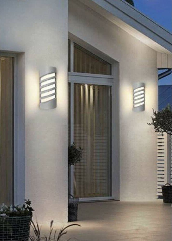 APPLIQUE LED A PARETE 12 W PER ESTERNO LUCE 3000K 6500K 4000K GRIGIO IP65 ES56 – Bianco Naturale – TrAdE Shop Traesio –