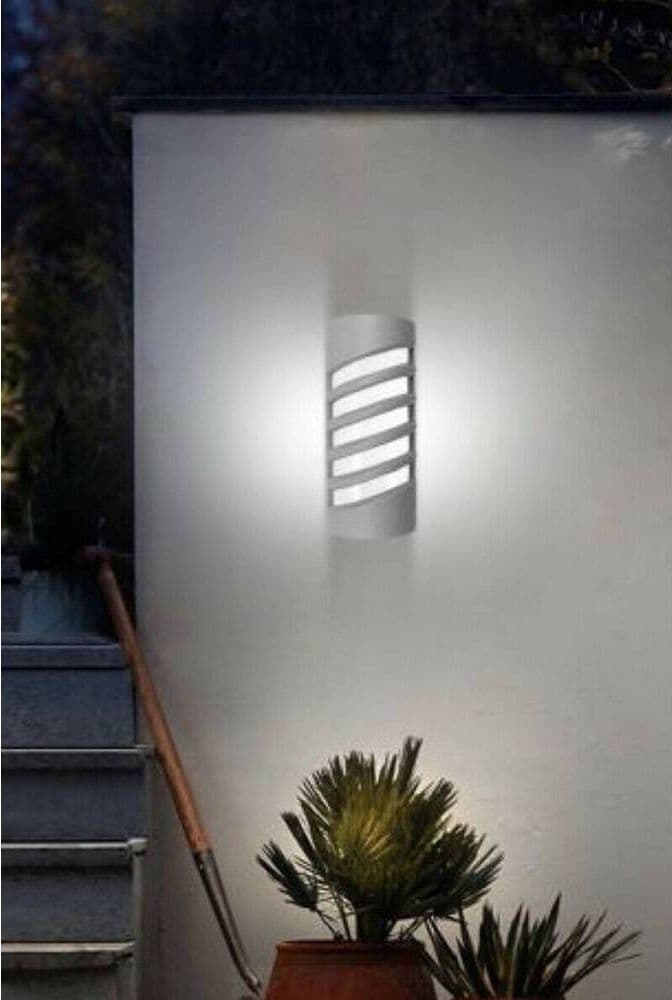 APPLIQUE LED A PARETE 12 W PER ESTERNO LUCE 3000K 6500K 4000K GRIGIO IP65 ES56 - 4