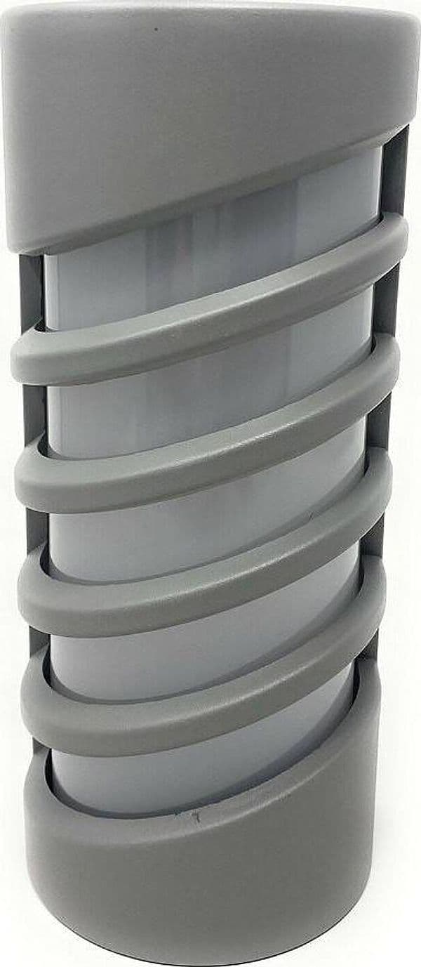 APPLIQUE LED A PARETE 12 W PER ESTERNO LUCE 3000K 6500K 4000K GRIGIO IP65 ES56 - 3