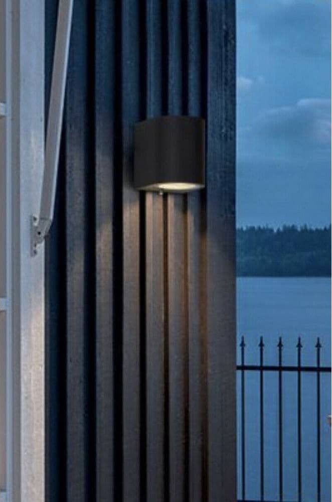 APPLIQUE MODERNO A PARETE PER ESTERNO LAMPADA GIARDINO FARETTO GU10 IP65 ES53 - 4
